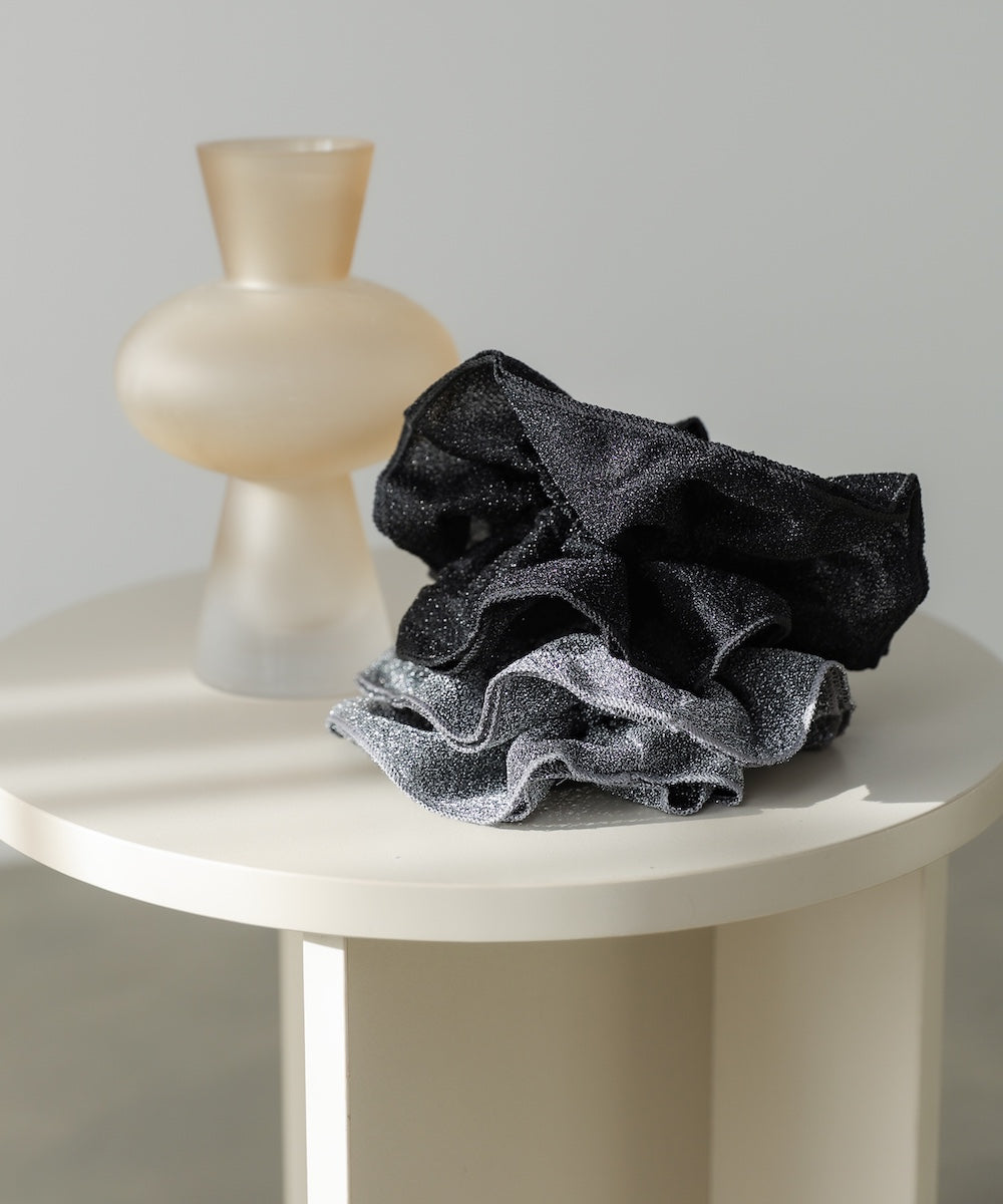 ラメ入りビッグシュシュ