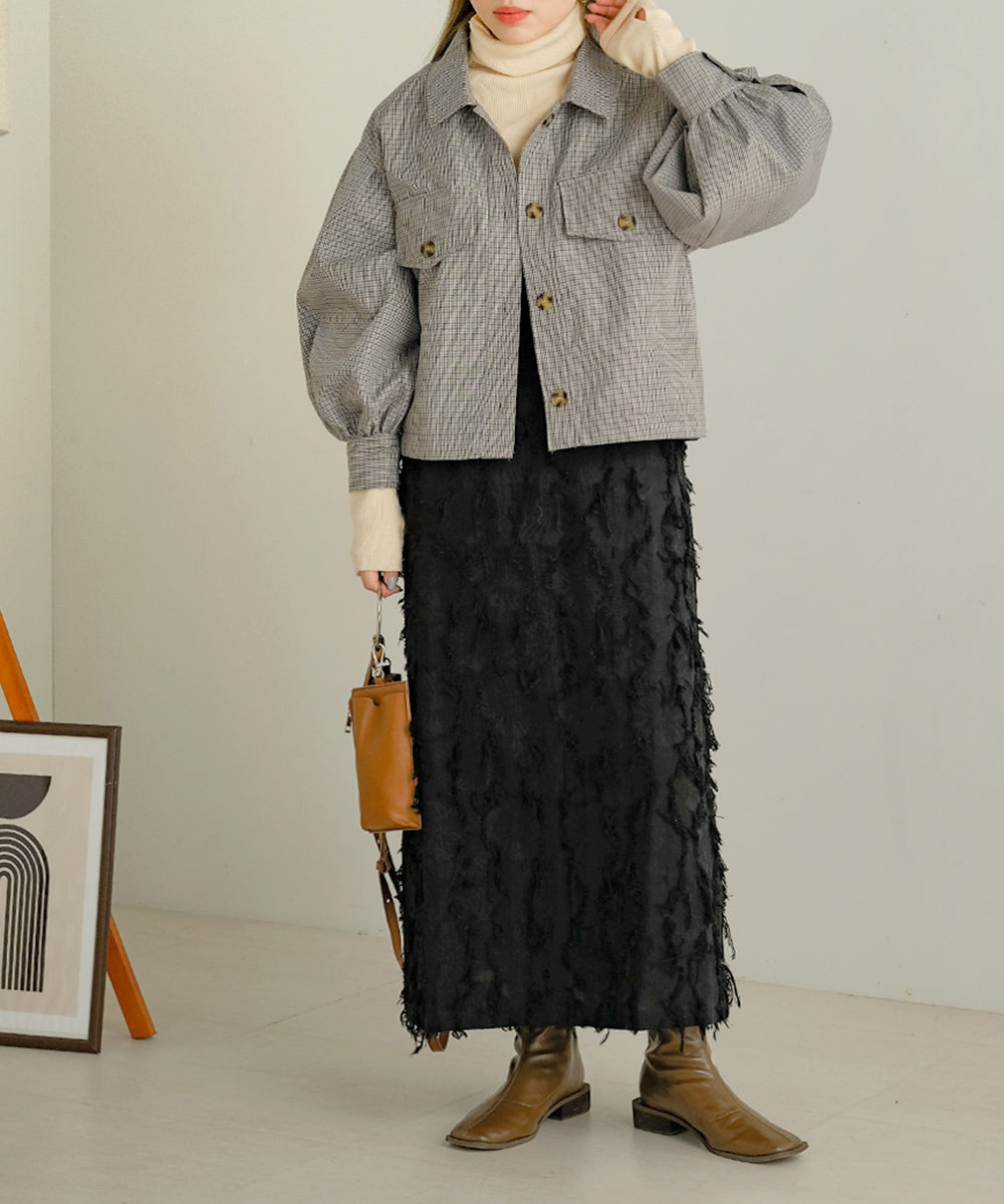 SHAGGY JACQUARD ONEPIECE