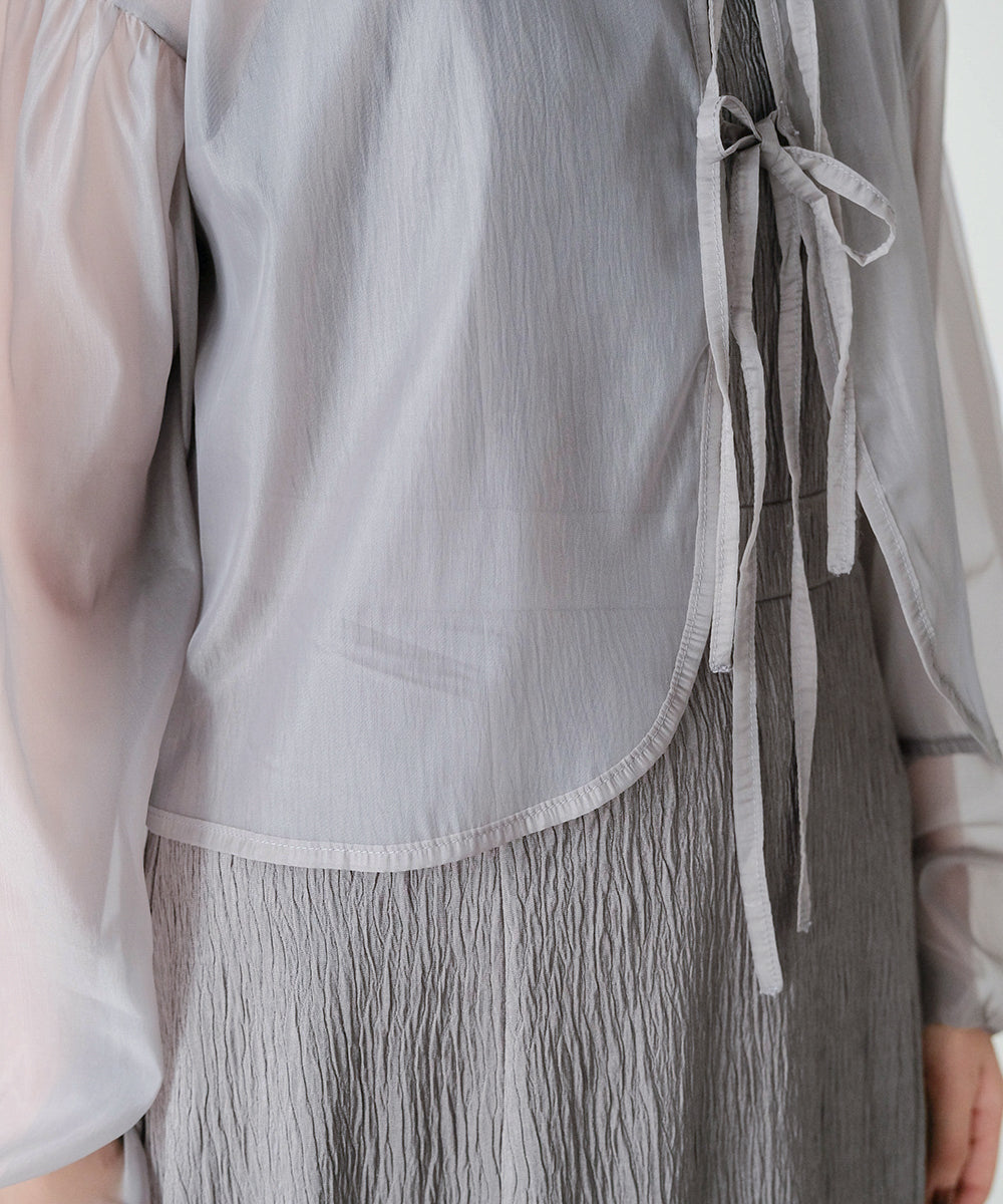 TULLE CARDIGAN SET ONE PIECE