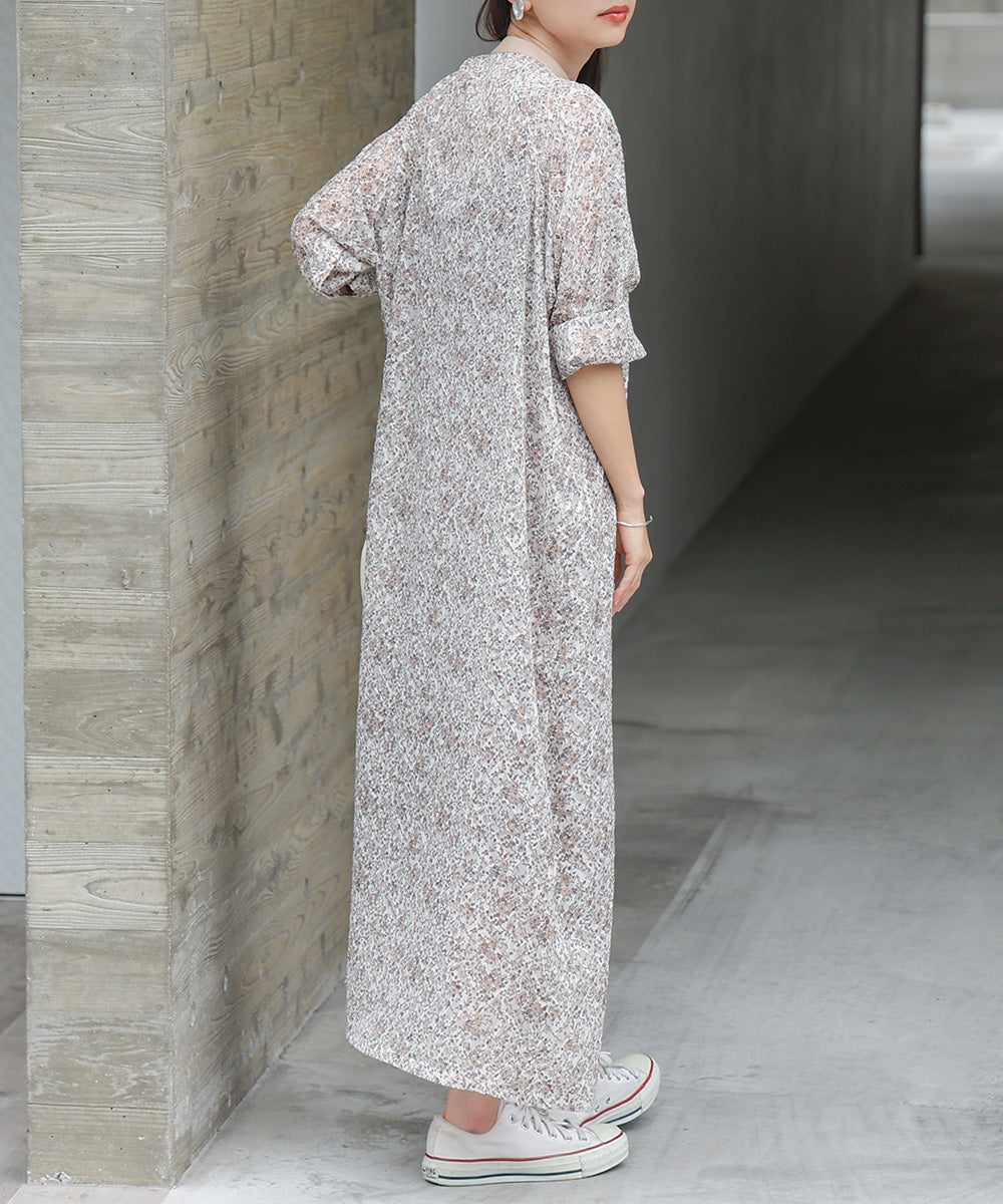 JACQUARD SMALL FLORAL ONEPIECE
