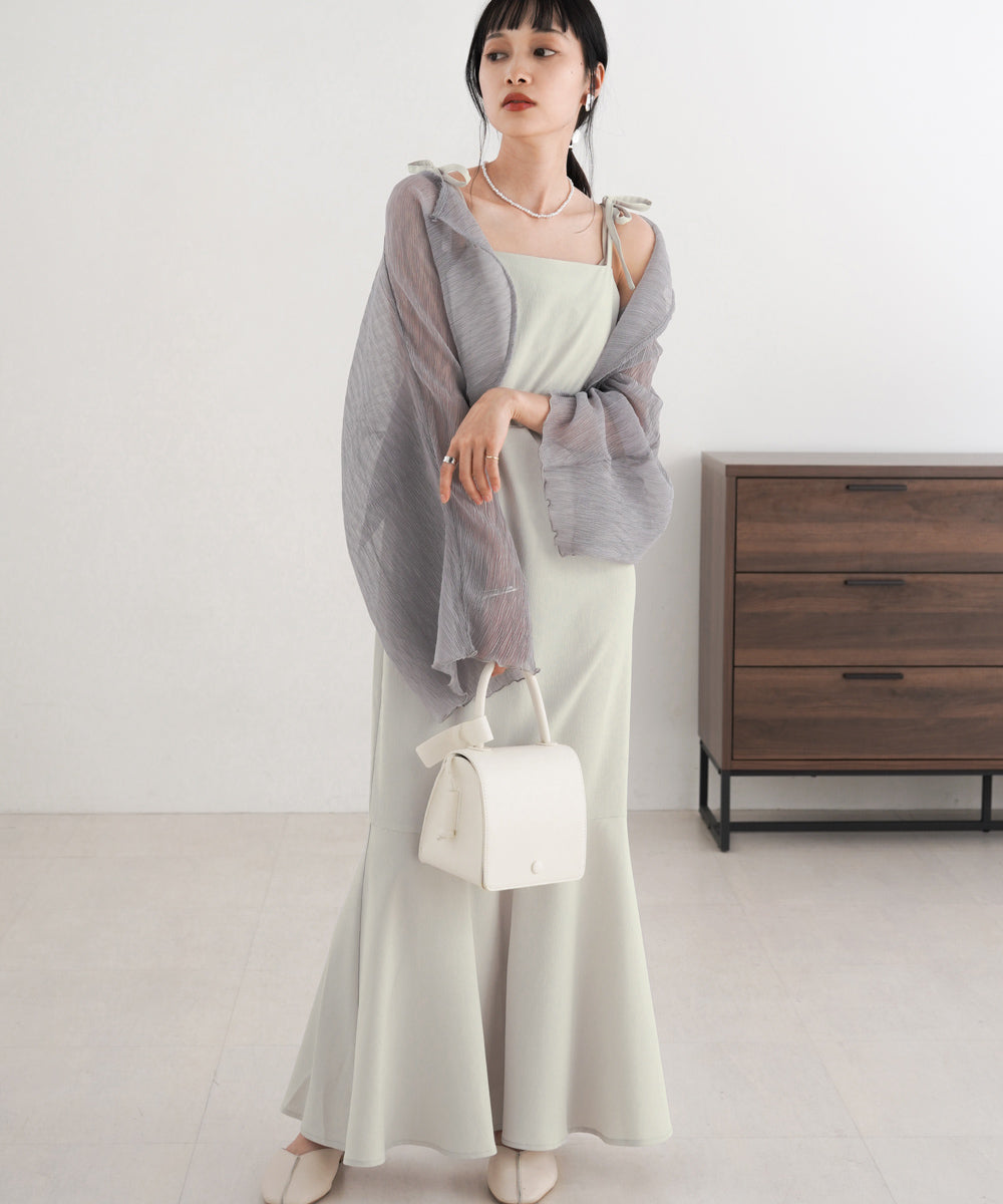 SHEER BOLERO + FLARE CAMI ONEPIECE