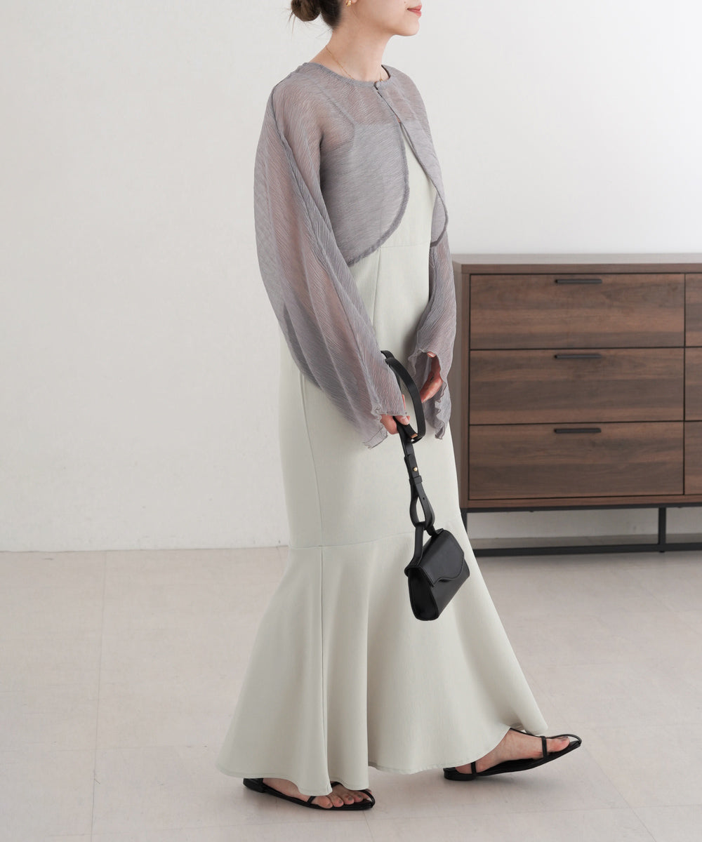 SHEER BOLERO + FLARE CAMI ONEPIECE