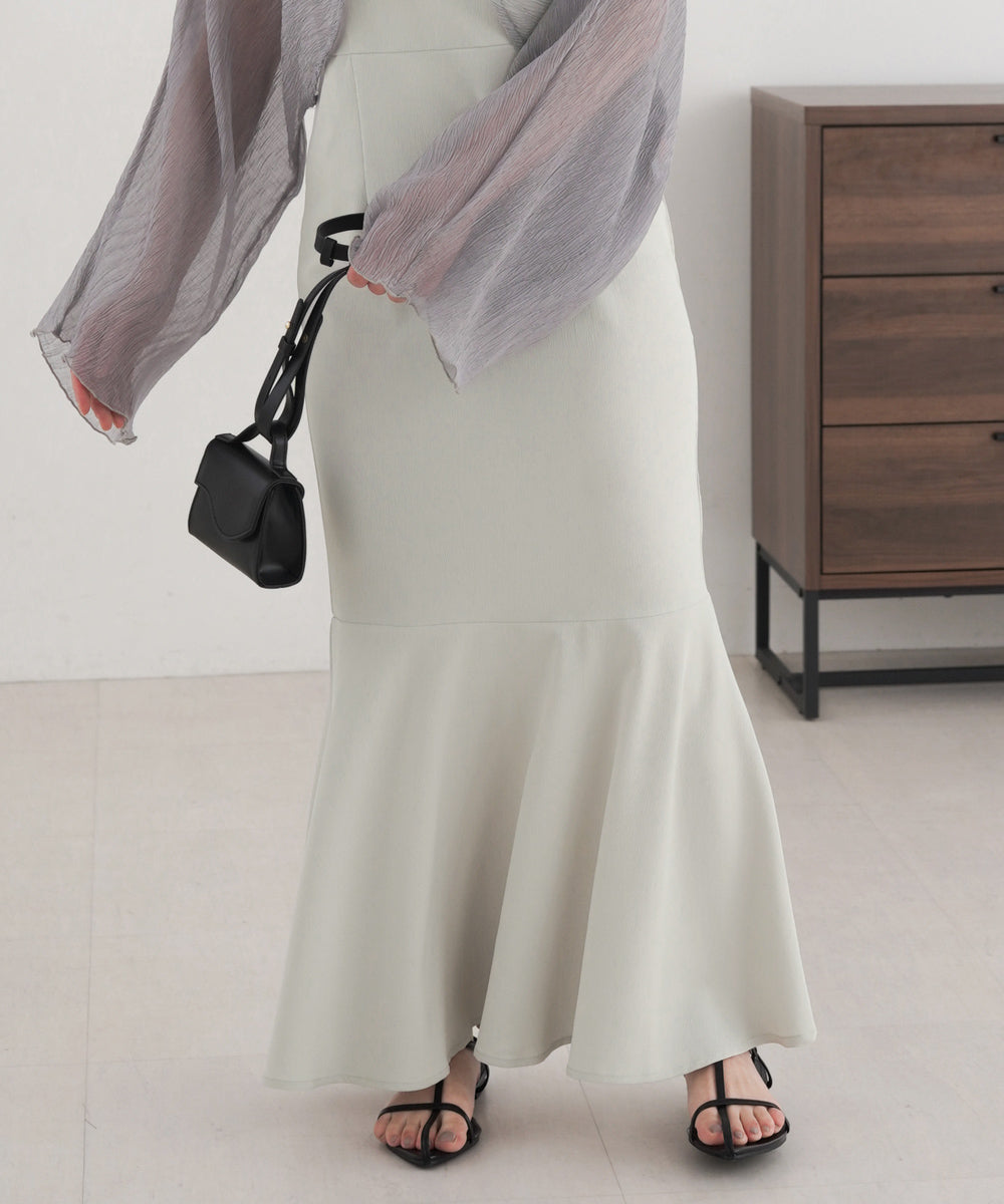 SHEER BOLERO + FLARE CAMI ONEPIECE