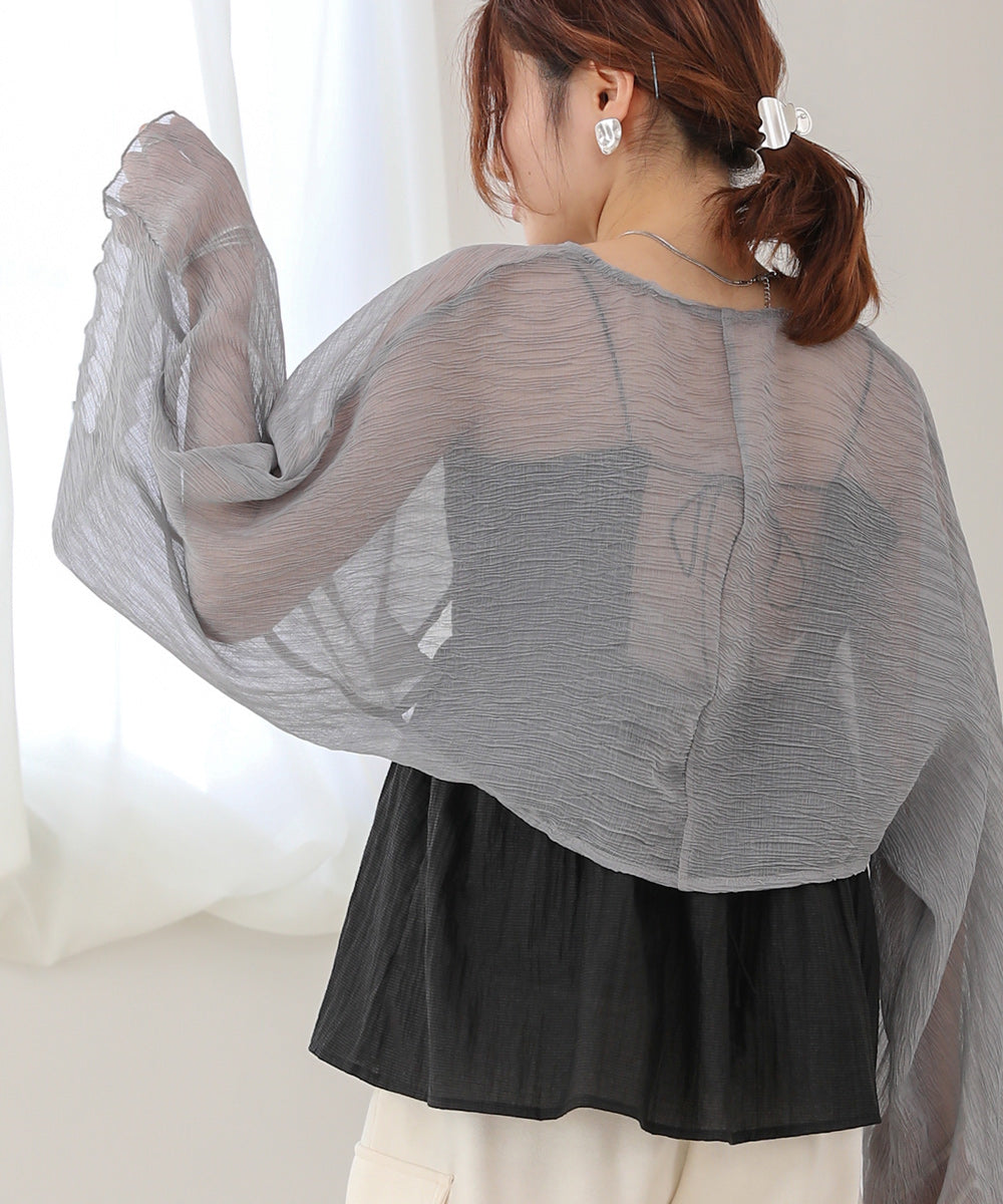 SHEER BOLERO + FLARE CAMI ONEPIECE