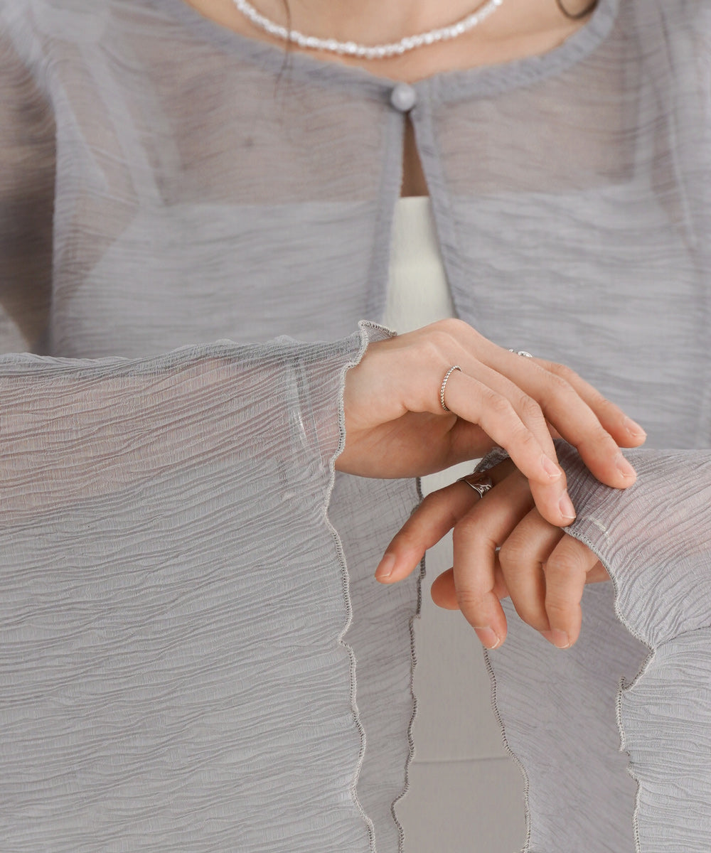 SHEER BOLERO + FLARE CAMI ONEPIECE