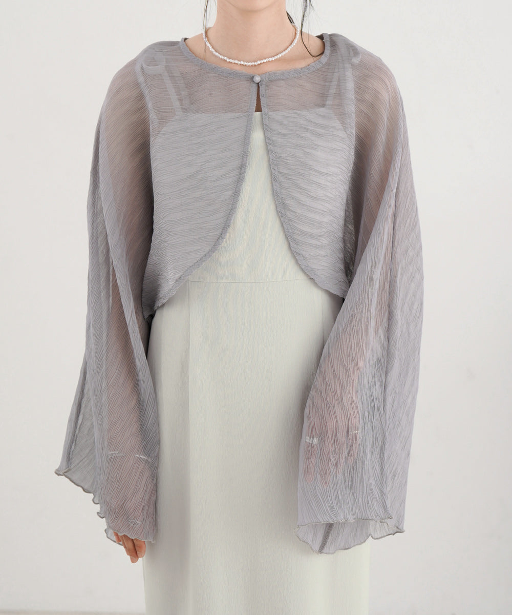 SHEER BOLERO + FLARE CAMI ONEPIECE