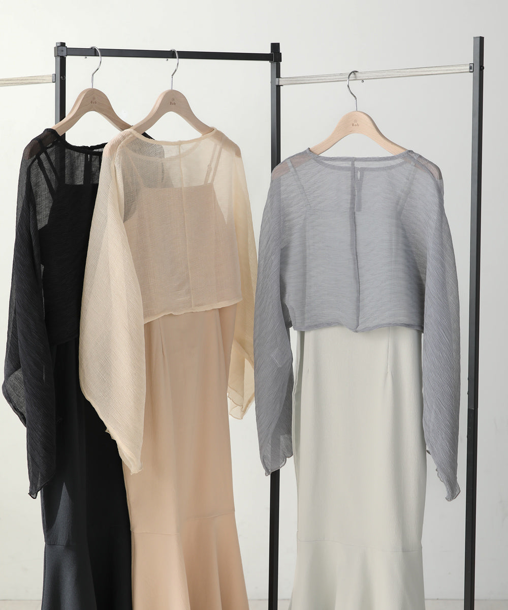 SHEER BOLERO + FLARE CAMI ONEPIECE