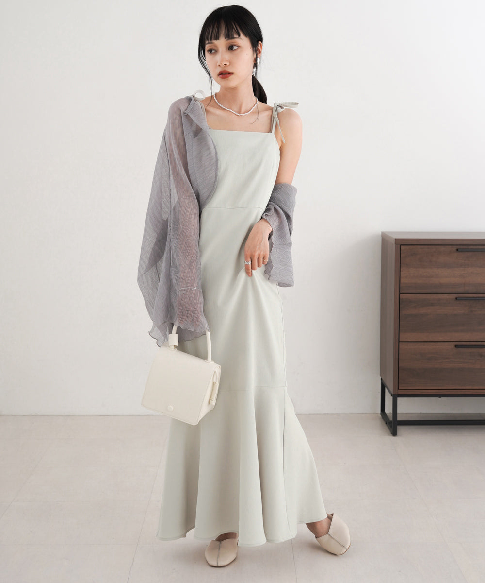 SHEER BOLERO + FLARE CAMI ONEPIECE