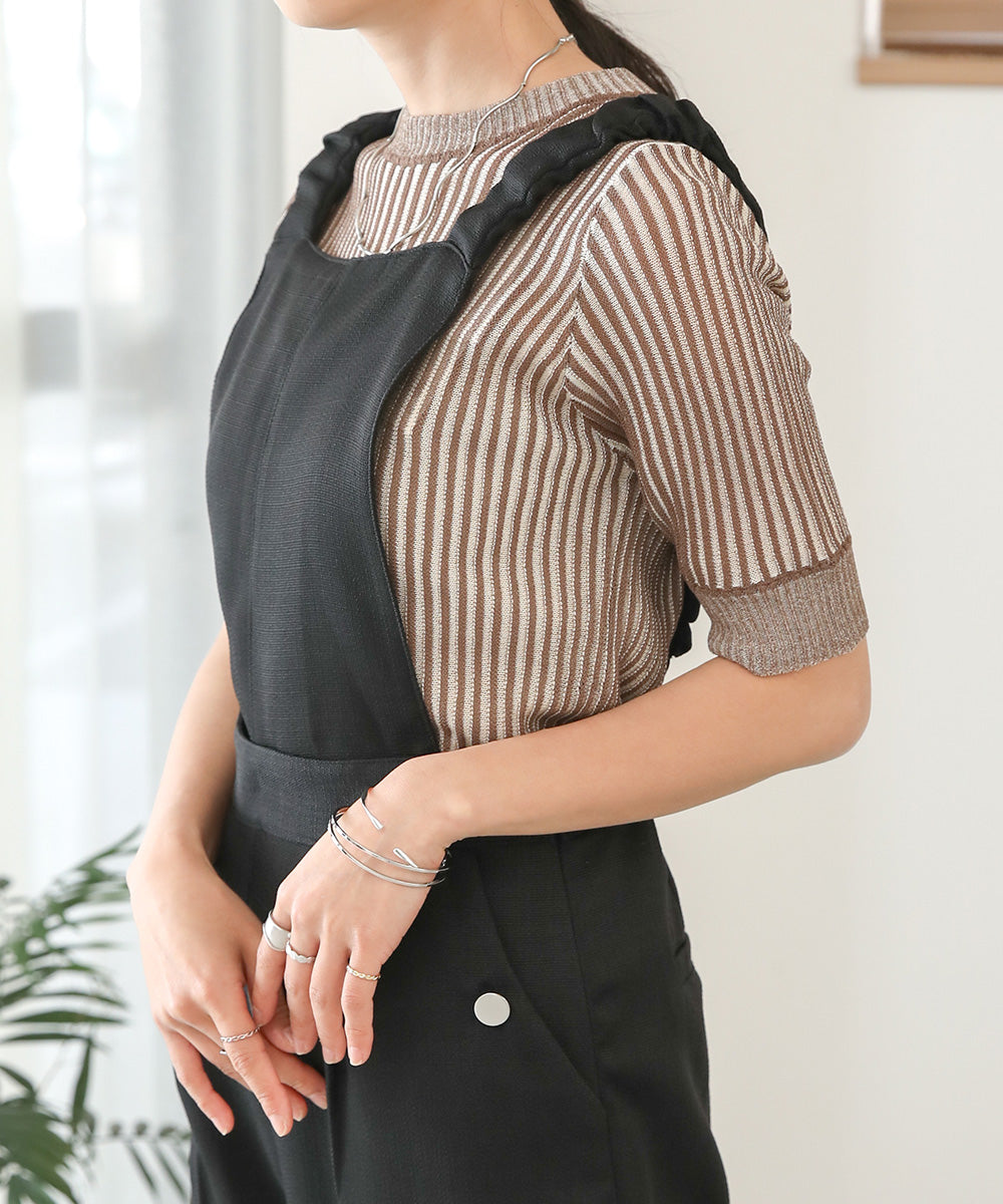STRIPED RIB TOPS