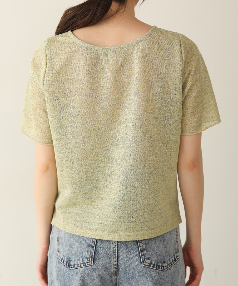 SHEER GATHER 2WAY TOPS