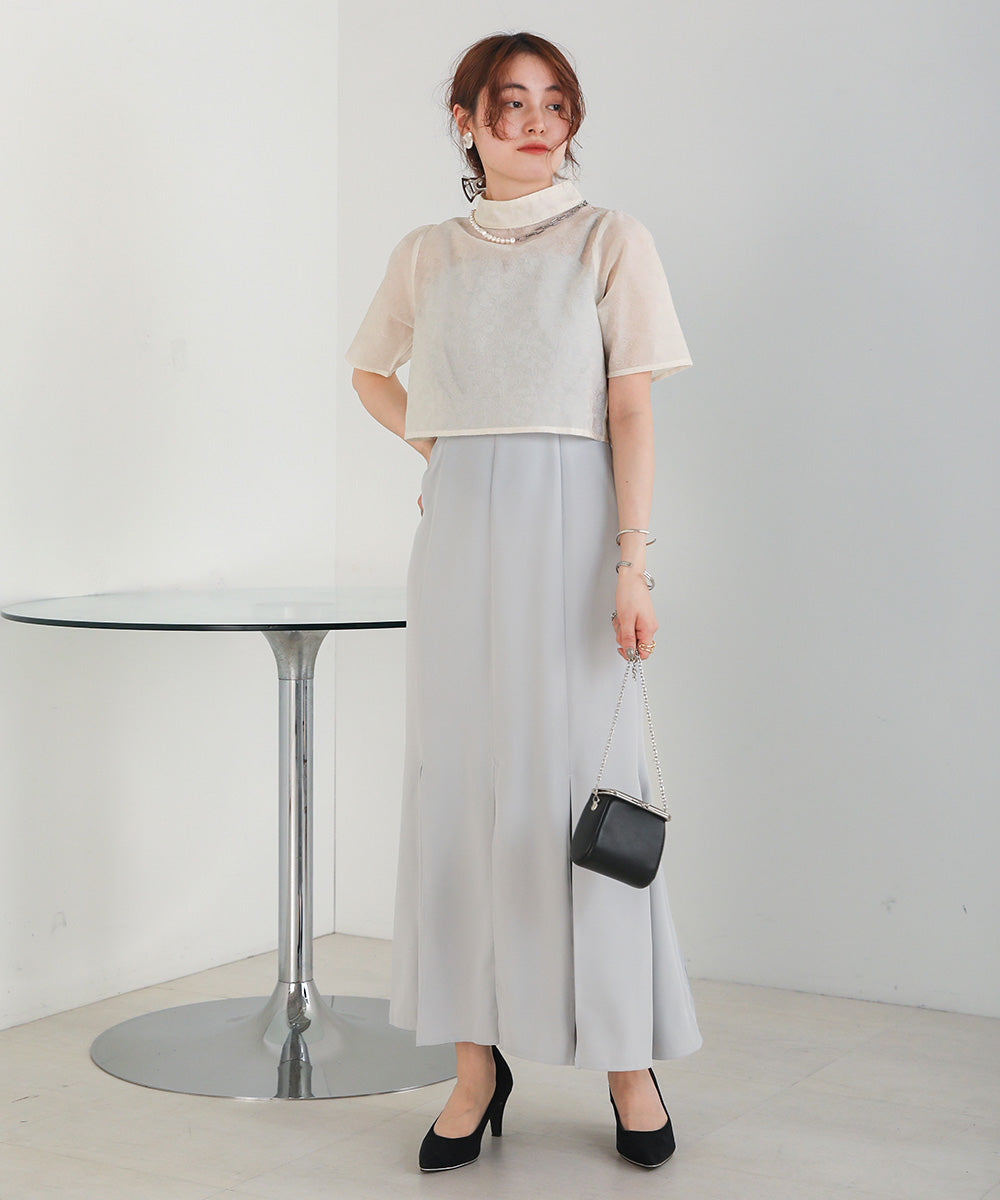 LACE BLOUSE + CAMI ONEPIECE SET