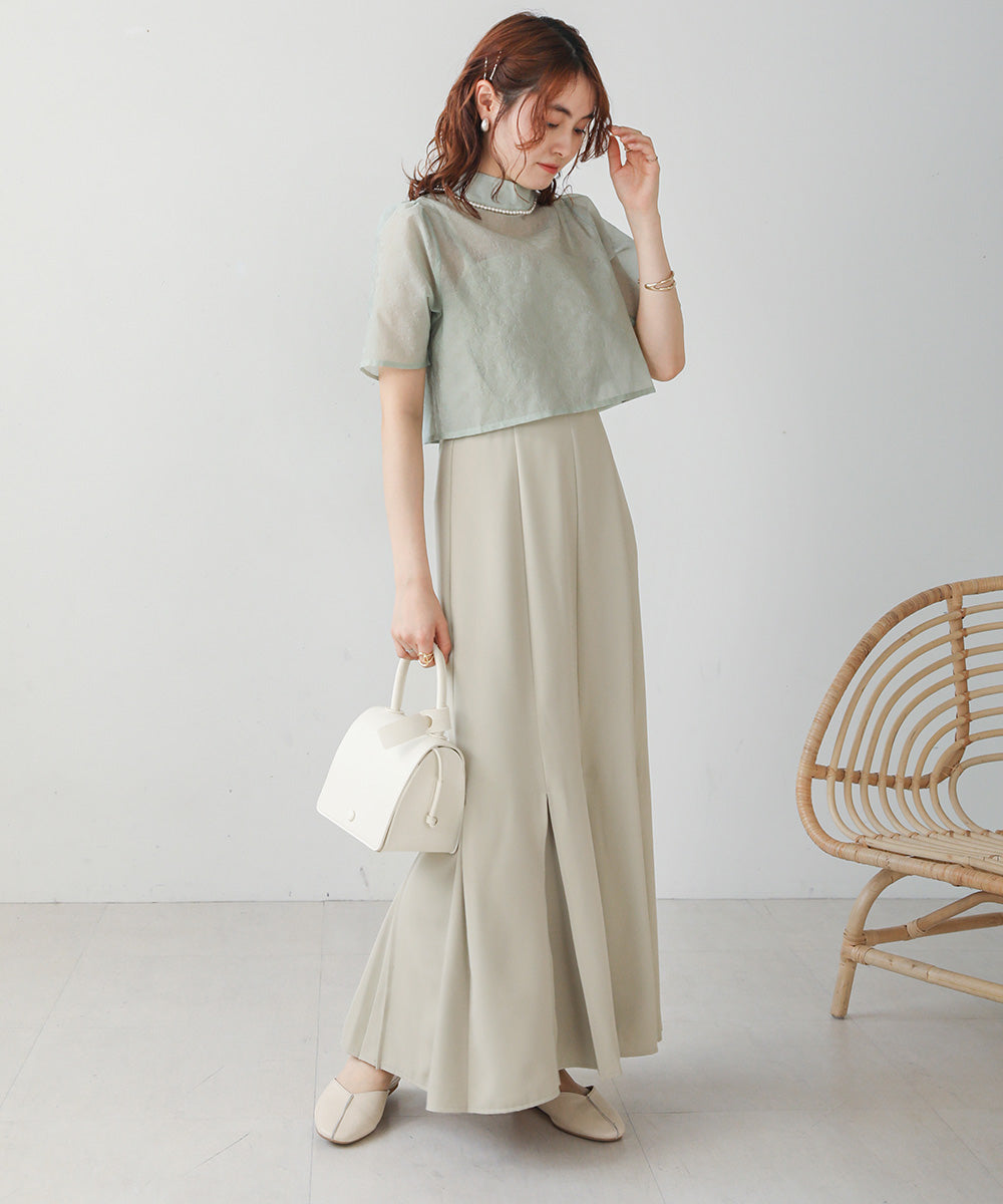 LACE BLOUSE + CAMI ONEPIECE SET
