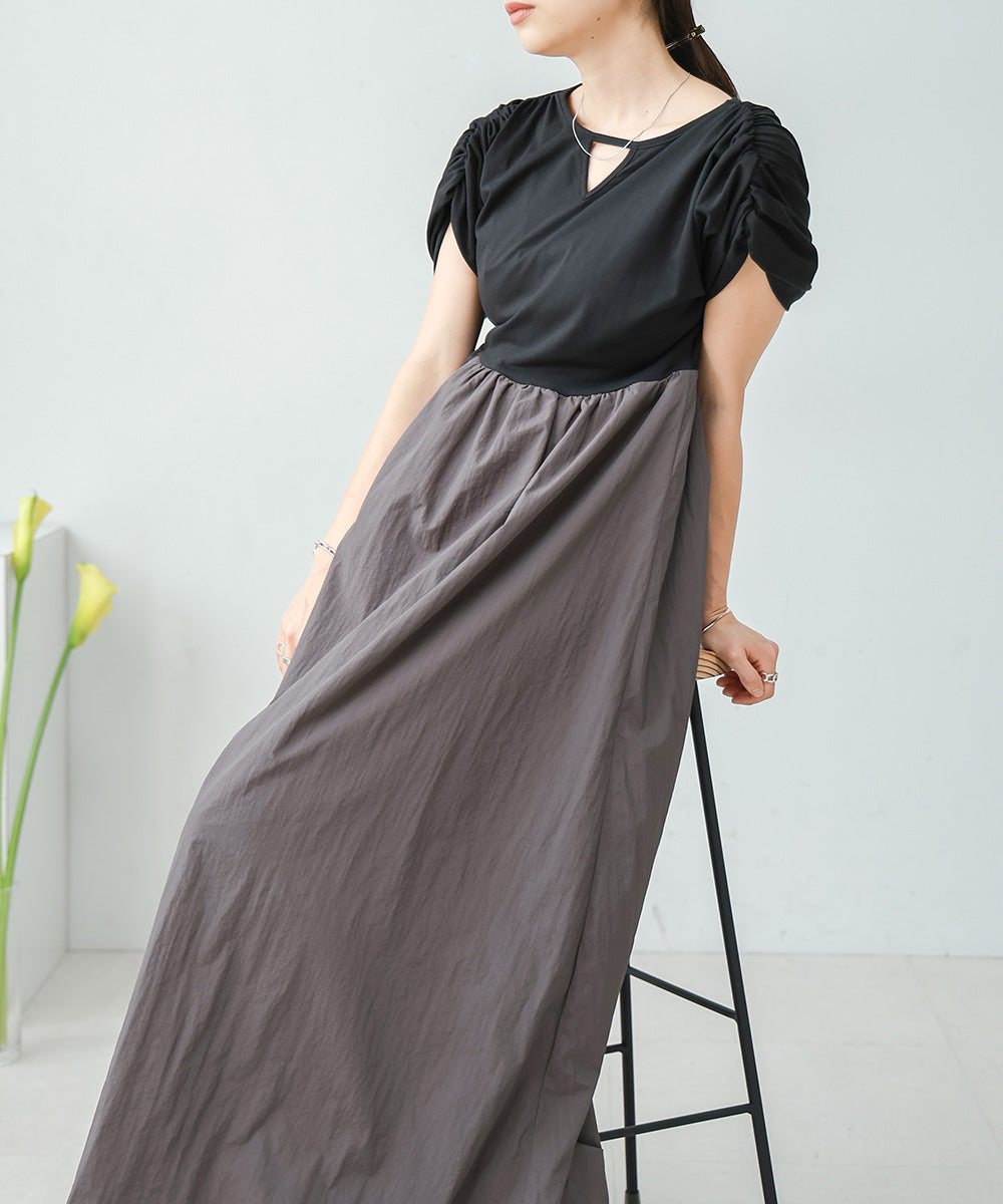 GATHER BALLOON ONEPIECE