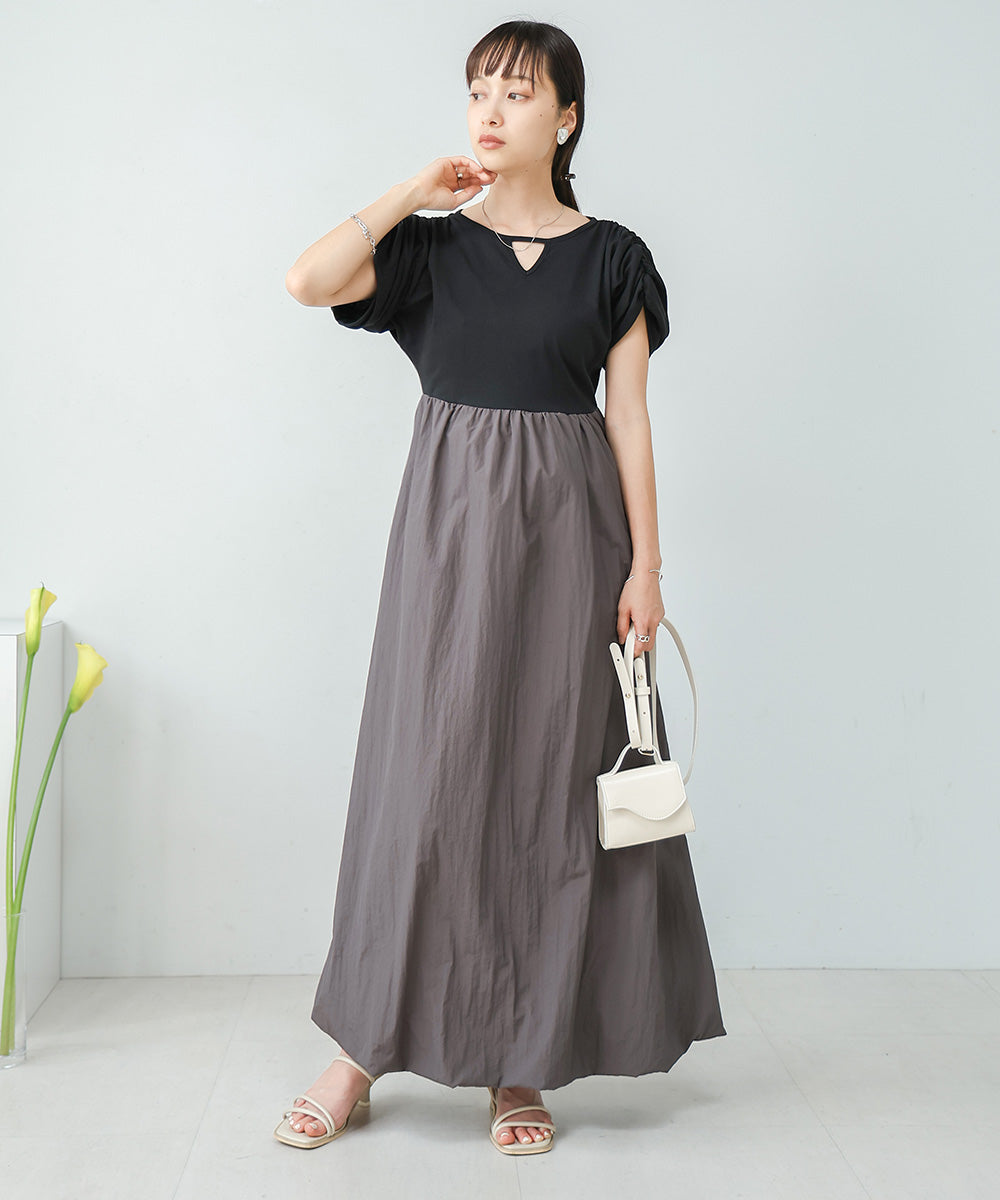 GATHER BALLOON ONEPIECE