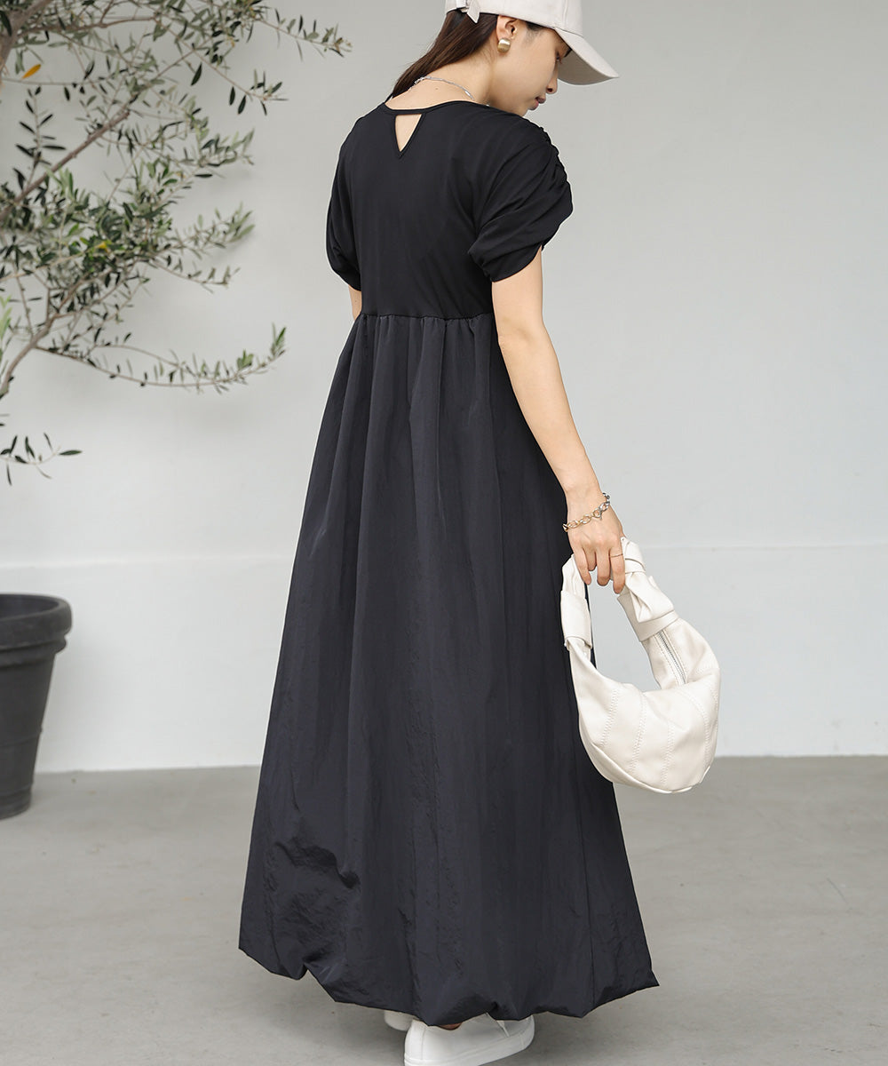 GATHER BALLOON ONEPIECE