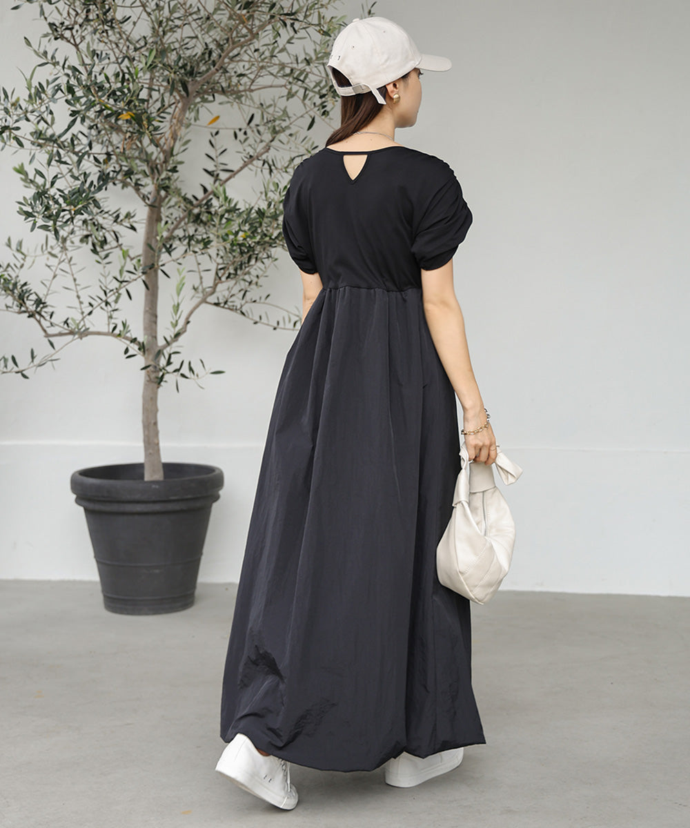 GATHER BALLOON ONEPIECE