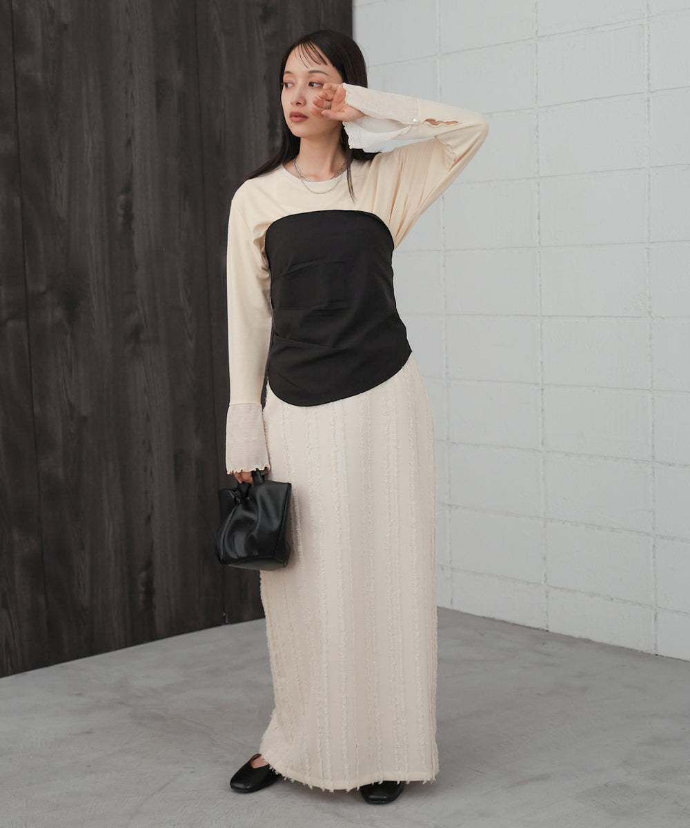 LAYERED BUSTIER TOPS