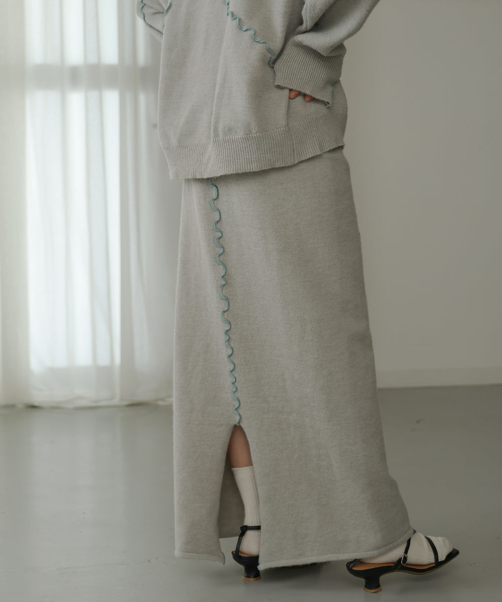WAVE MELLOW KNIT SKIRT