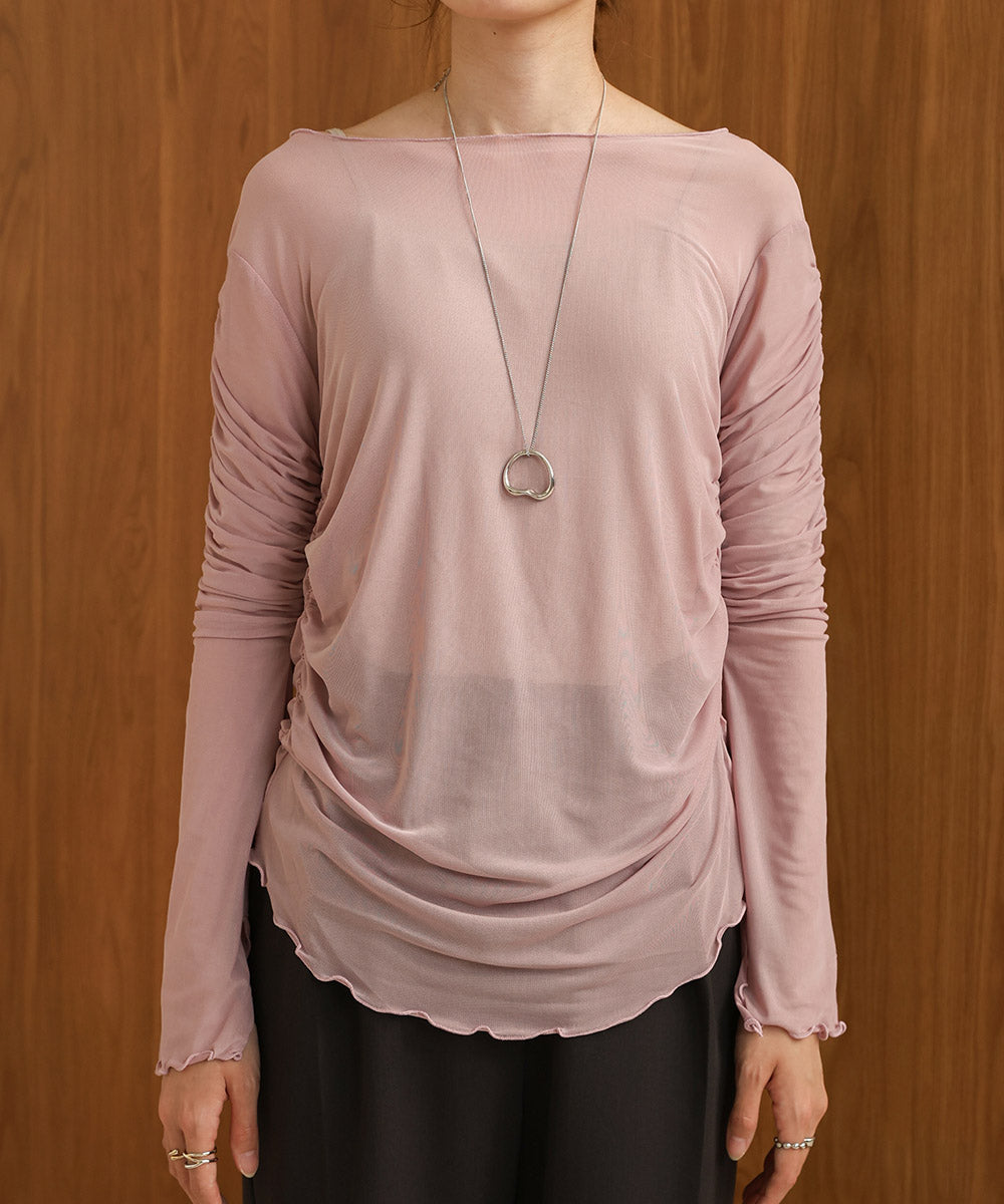 TULLE GATHER TOPS