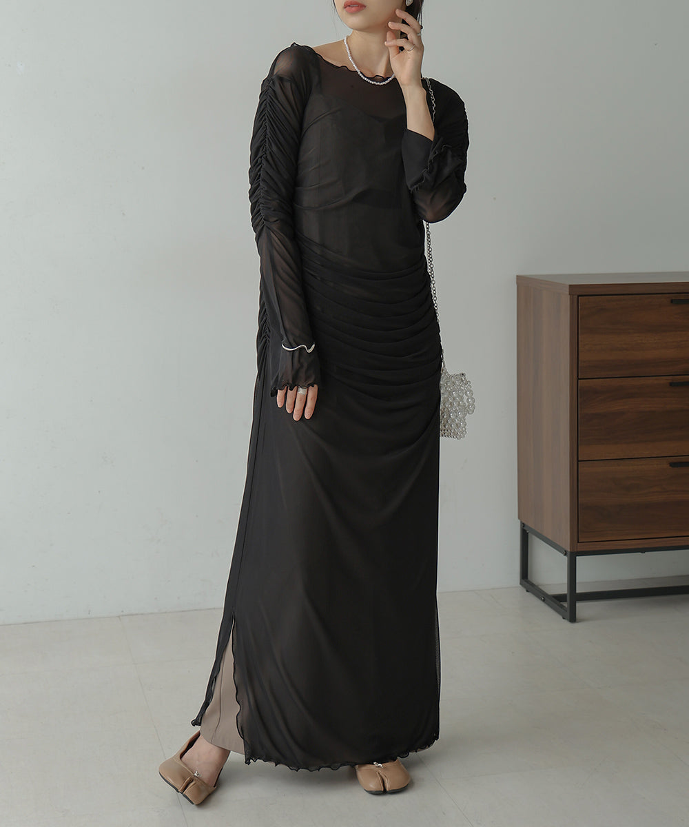 TULLE GATHER ONEPIECE