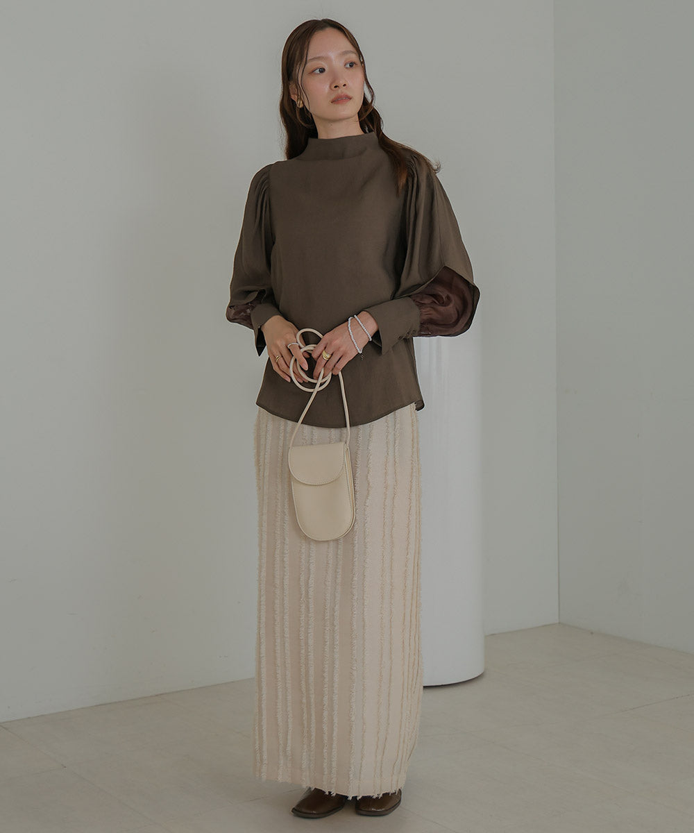 ORGANDY LAYERED BLOUSE