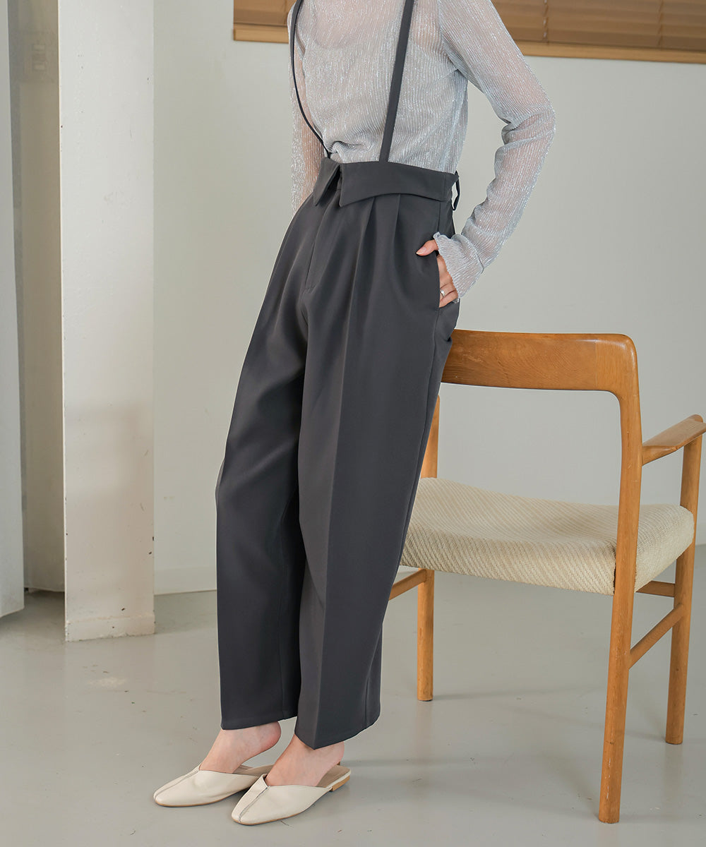 2WAY HIGH WAIST SLACKS