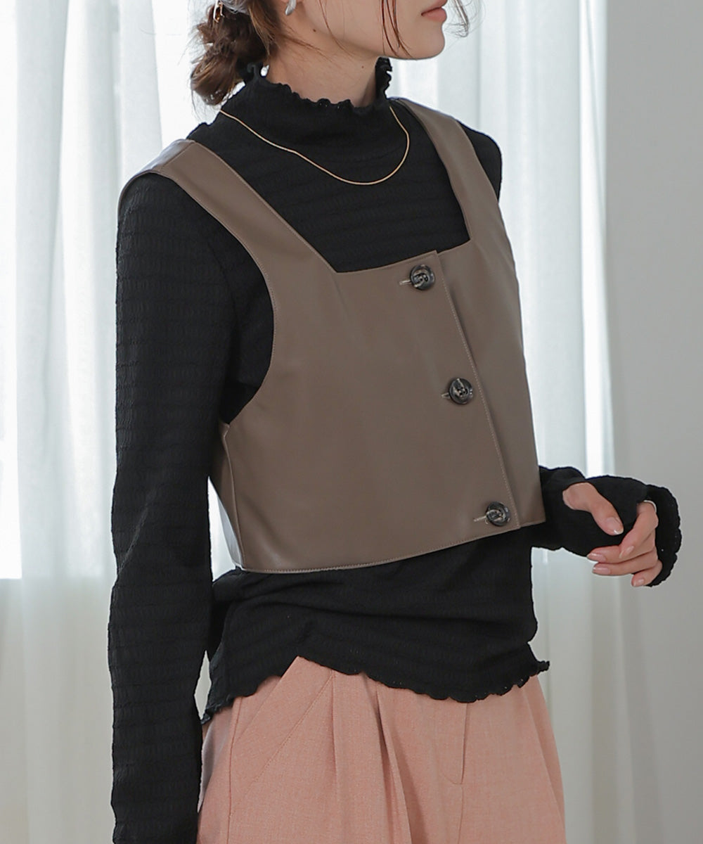 HIGH NECK EMBROIDERY TOPS