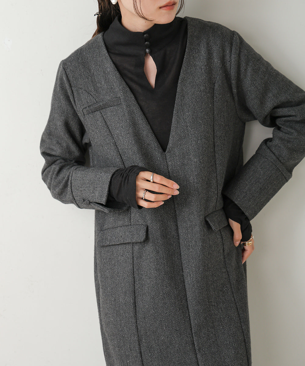 V-NECK TAILER STYLE ONEPIECE
