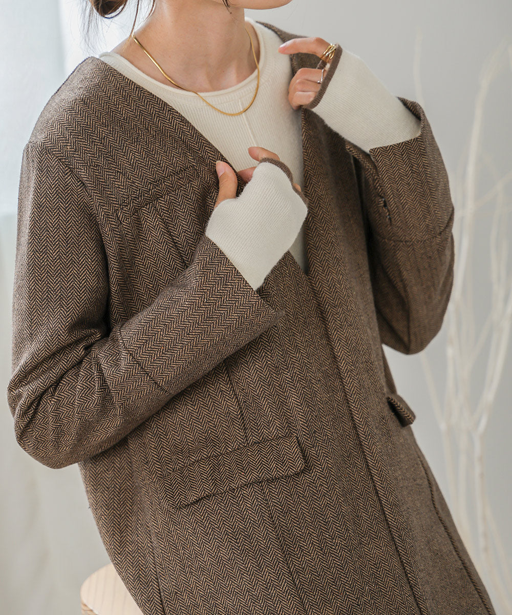 V-NECK TAILER STYLE ONEPIECE