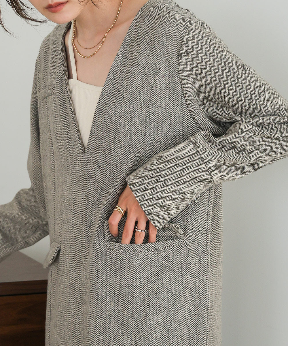 V-NECK TAILER STYLE ONEPIECE