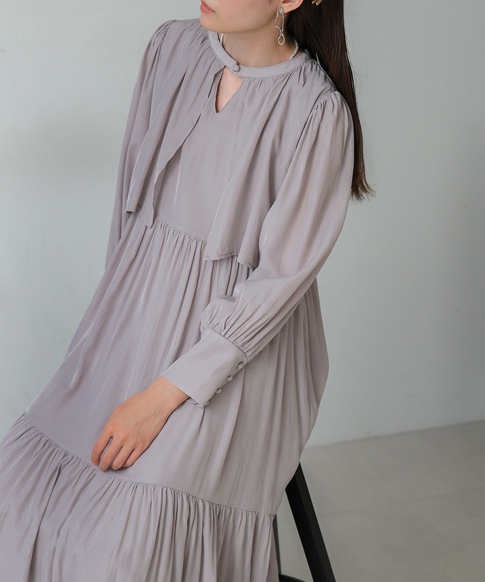 CAPELIKE TIERED ONEPIECE