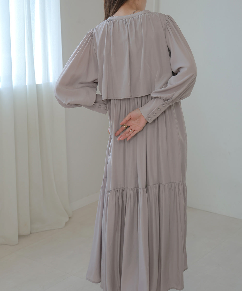 CAPELIKE TIERED ONEPIECE
