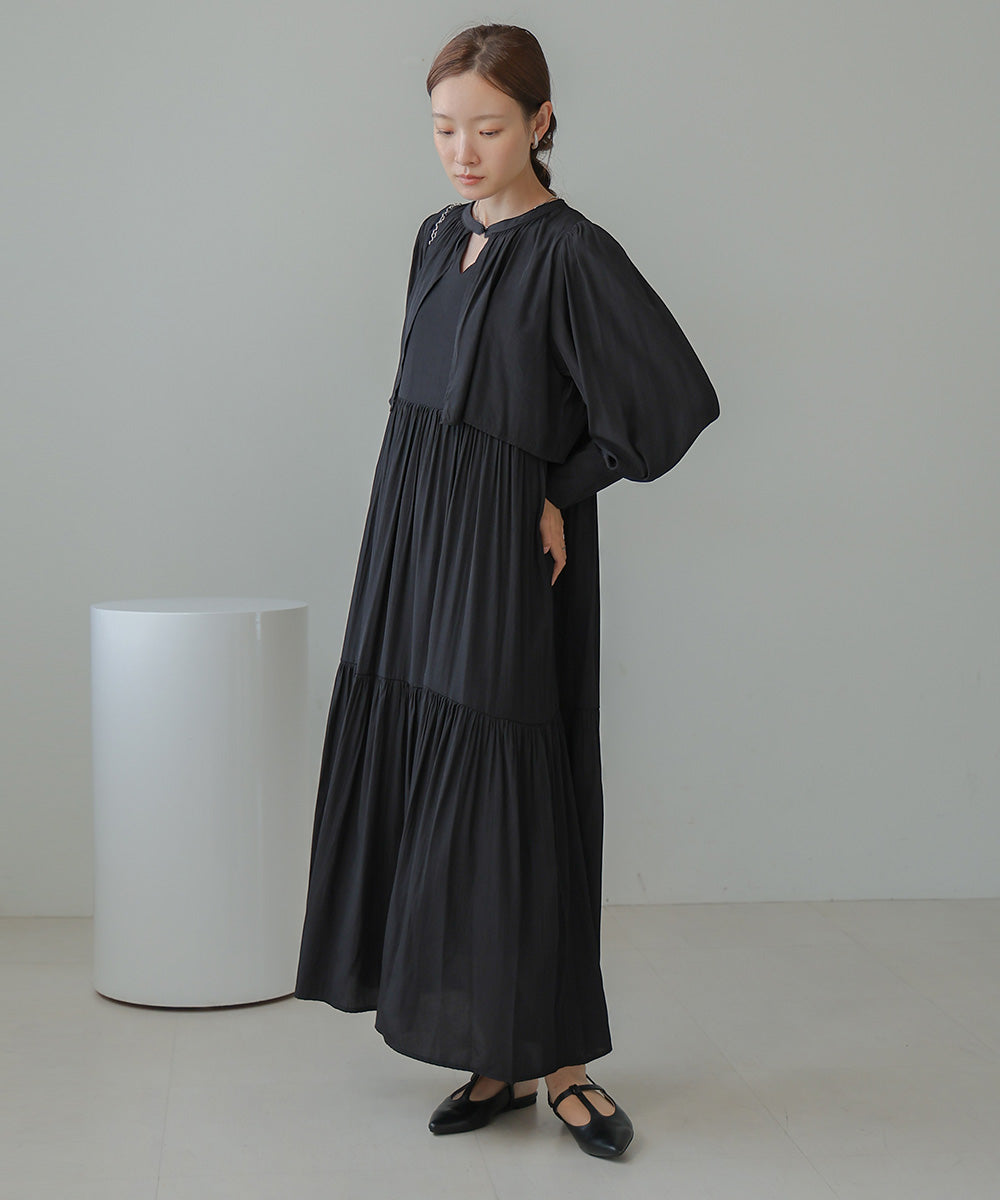 CAPELIKE TIERED ONEPIECE