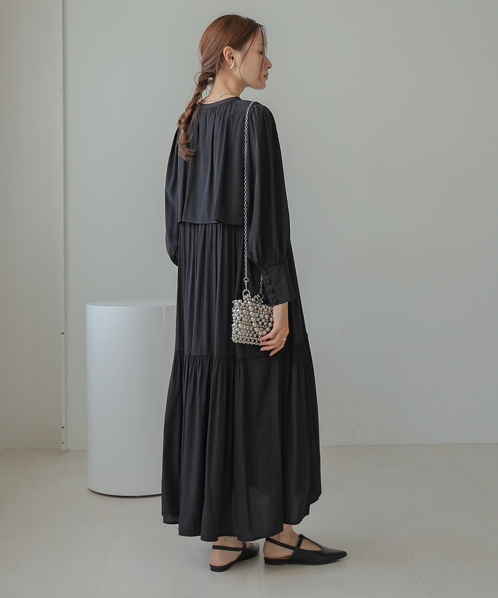 CAPELIKE TIERED ONEPIECE