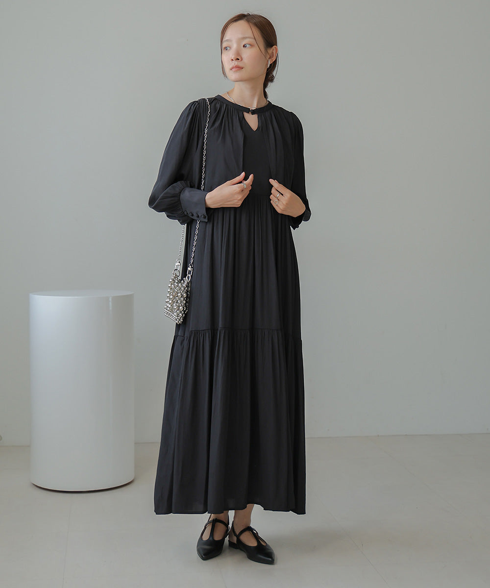 CAPELIKE TIERED ONEPIECE