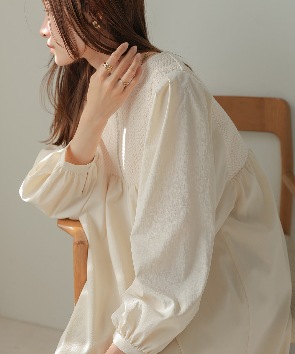 HERRINGBONE SWITCHING ONEPIECE