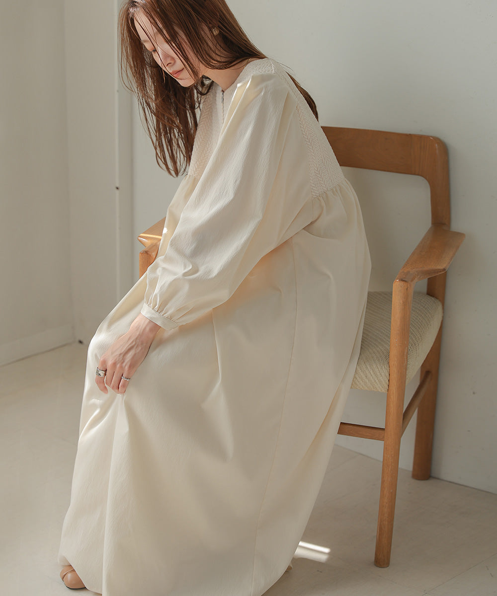 HERRINGBONE SWITCHING ONEPIECE