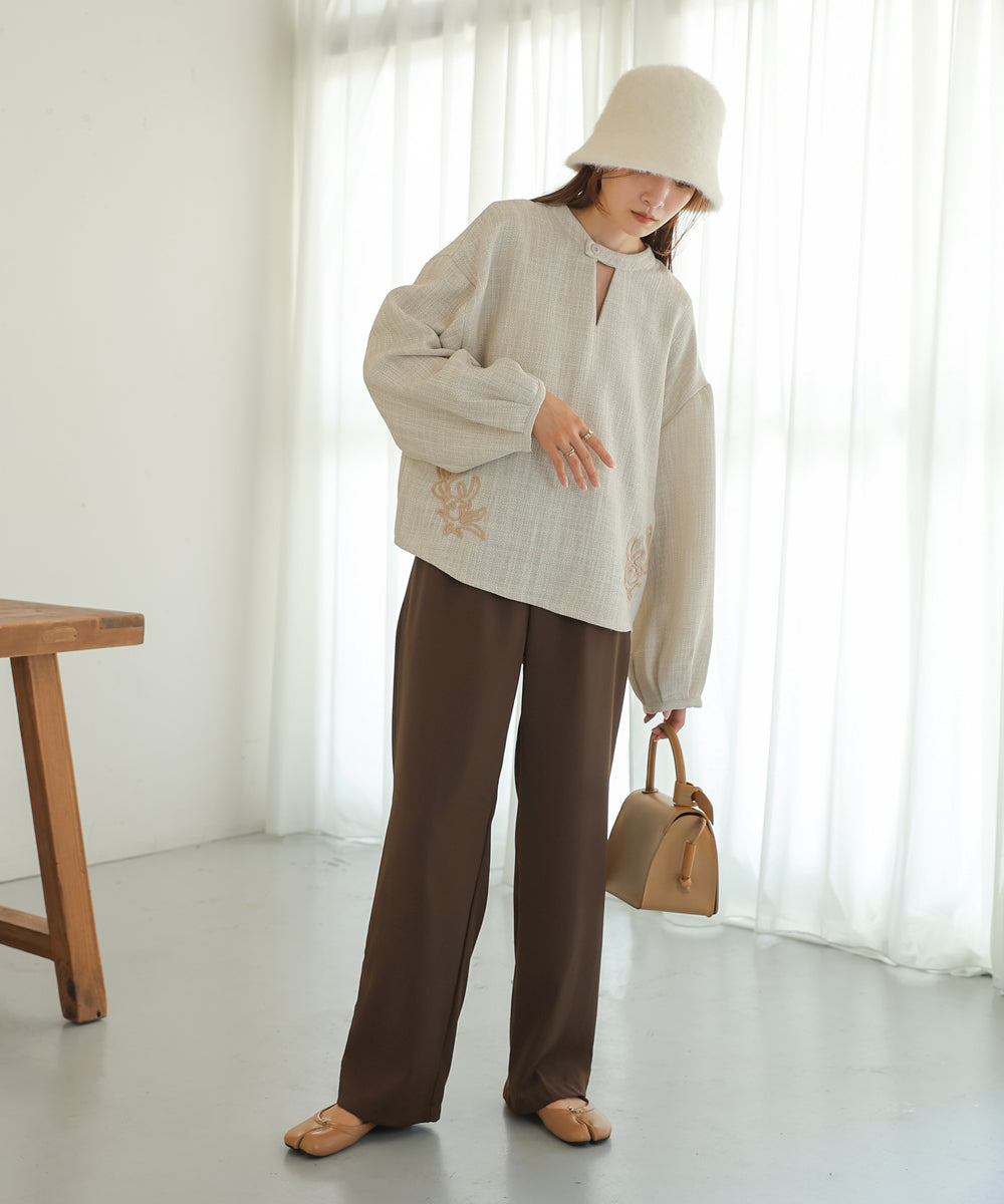 2WAY EMBROIDERY BLOUSE
