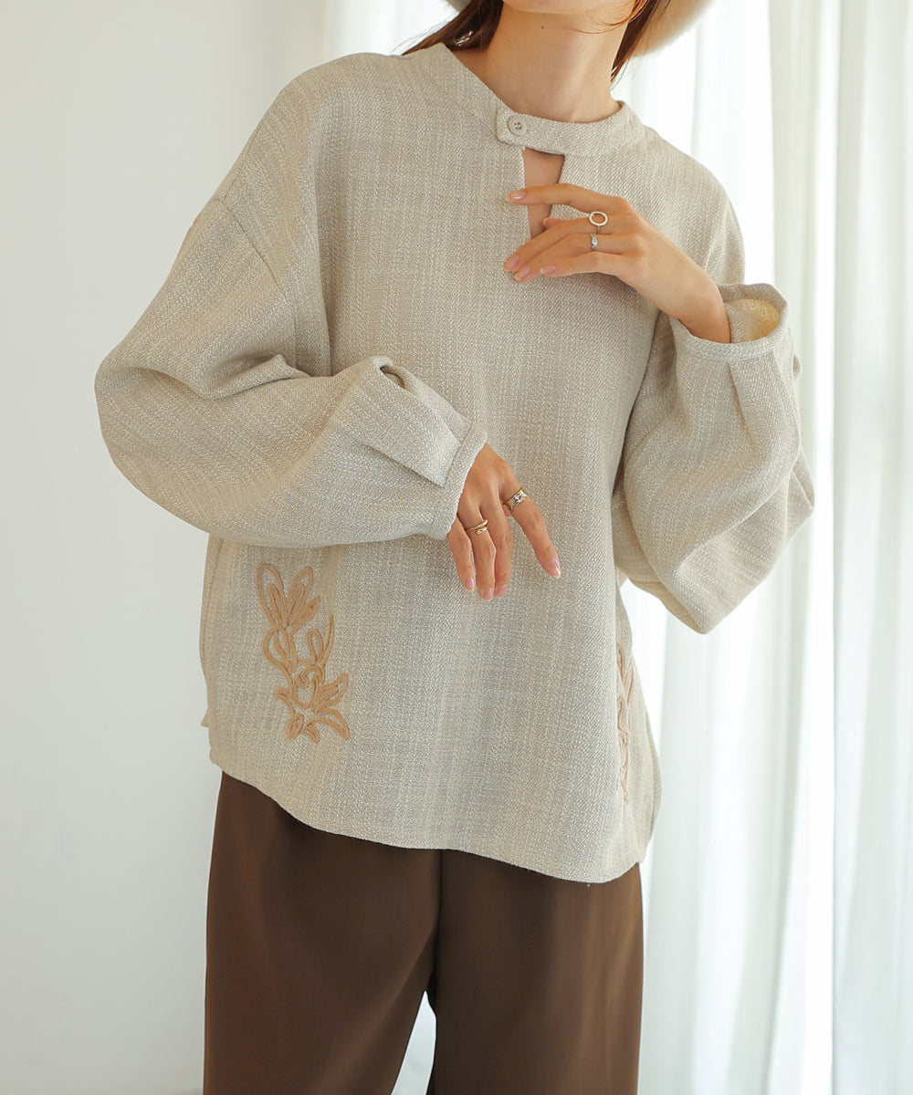 2WAY EMBROIDERY BLOUSE