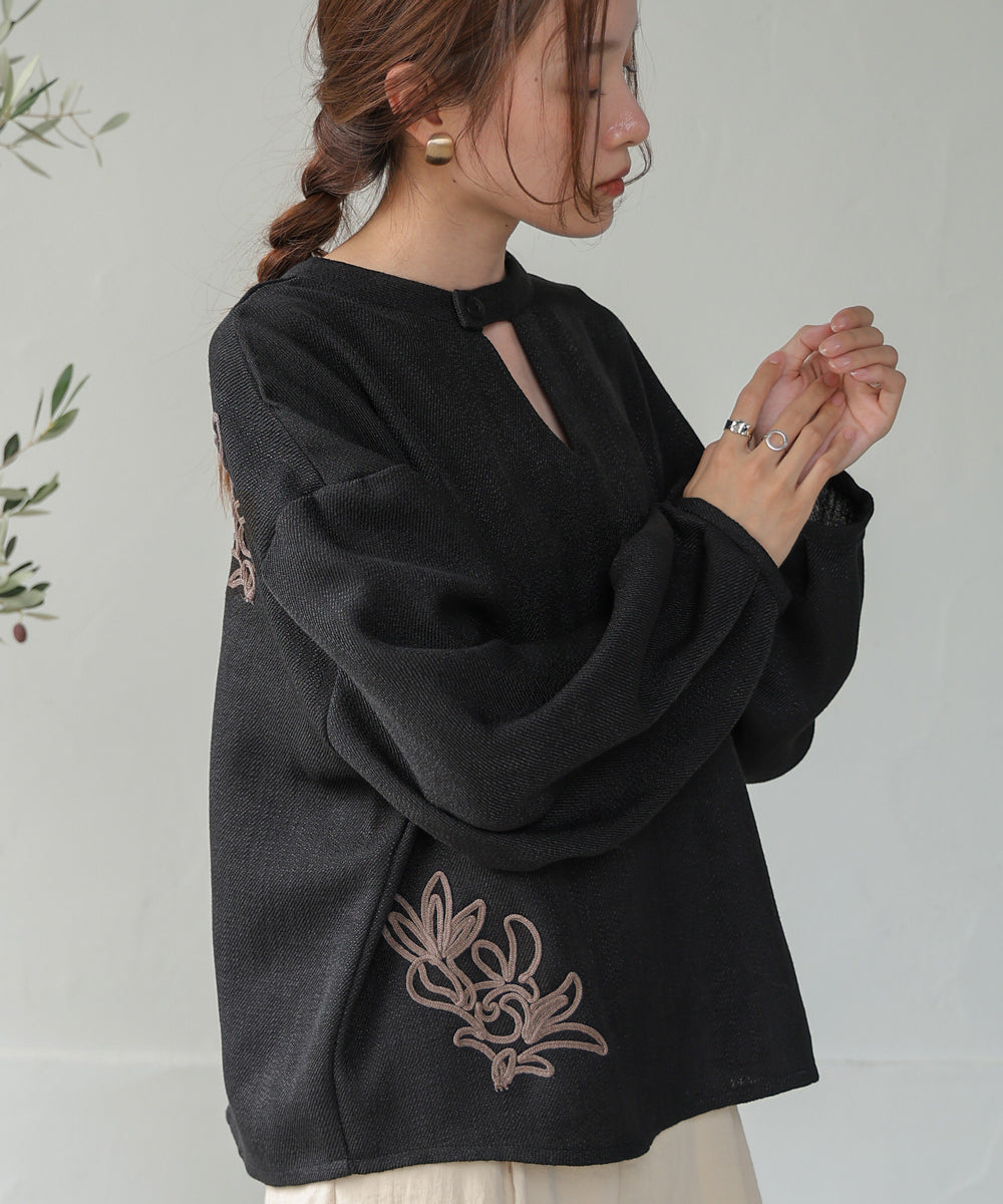 2WAY EMBROIDERY BLOUSE