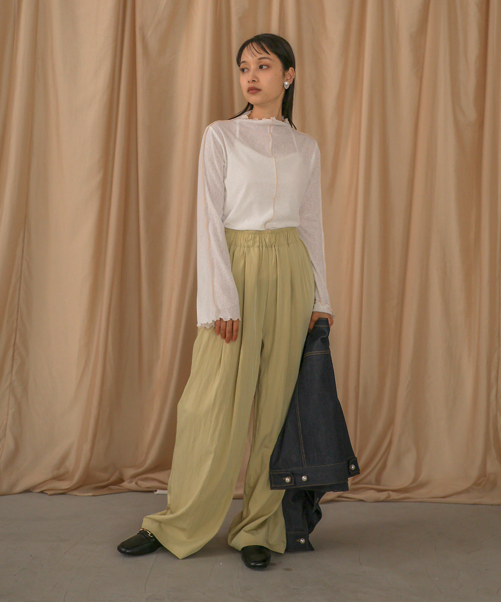 前後2WAY配色メロウカットソー