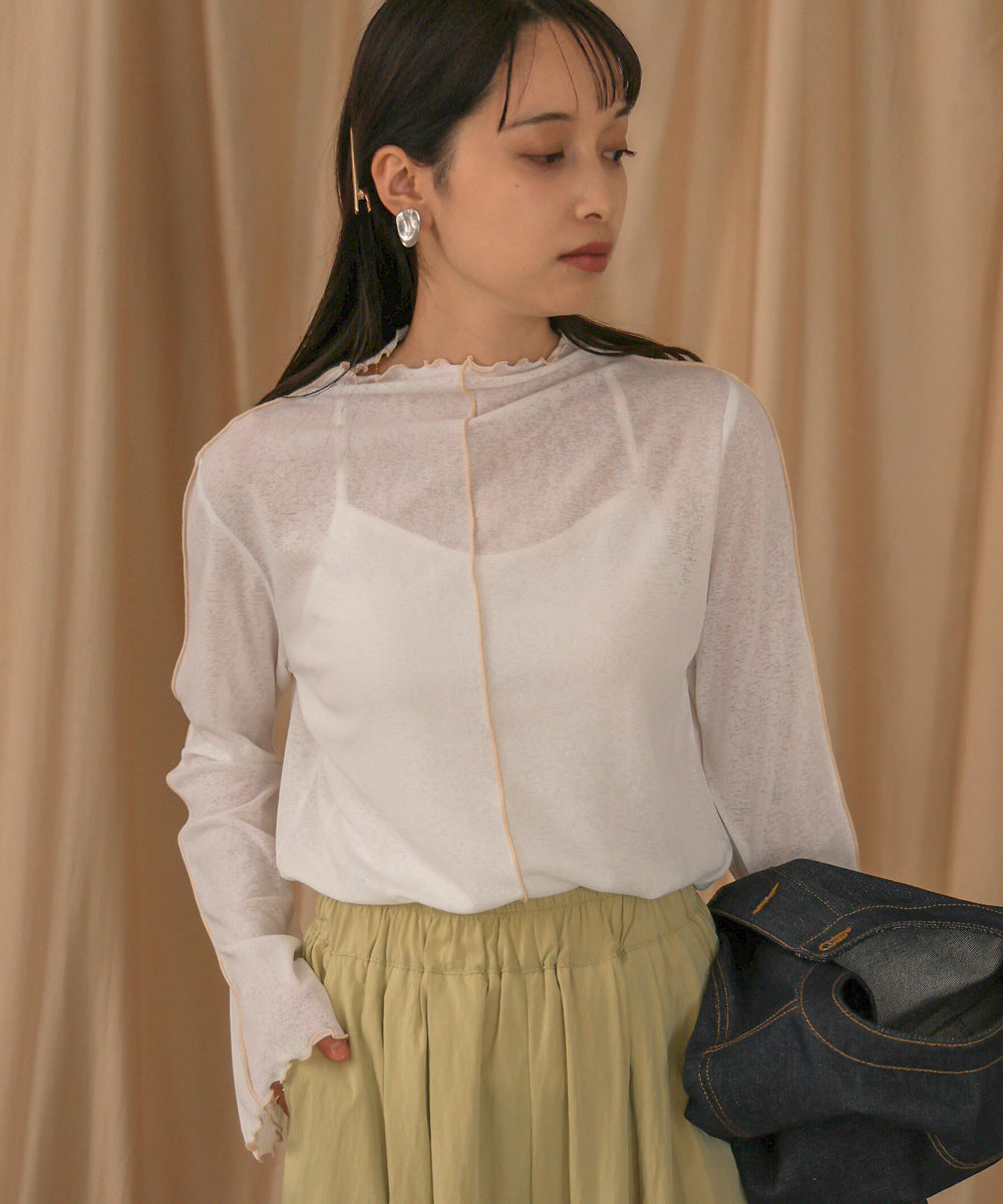 前後2WAY配色メロウカットソー