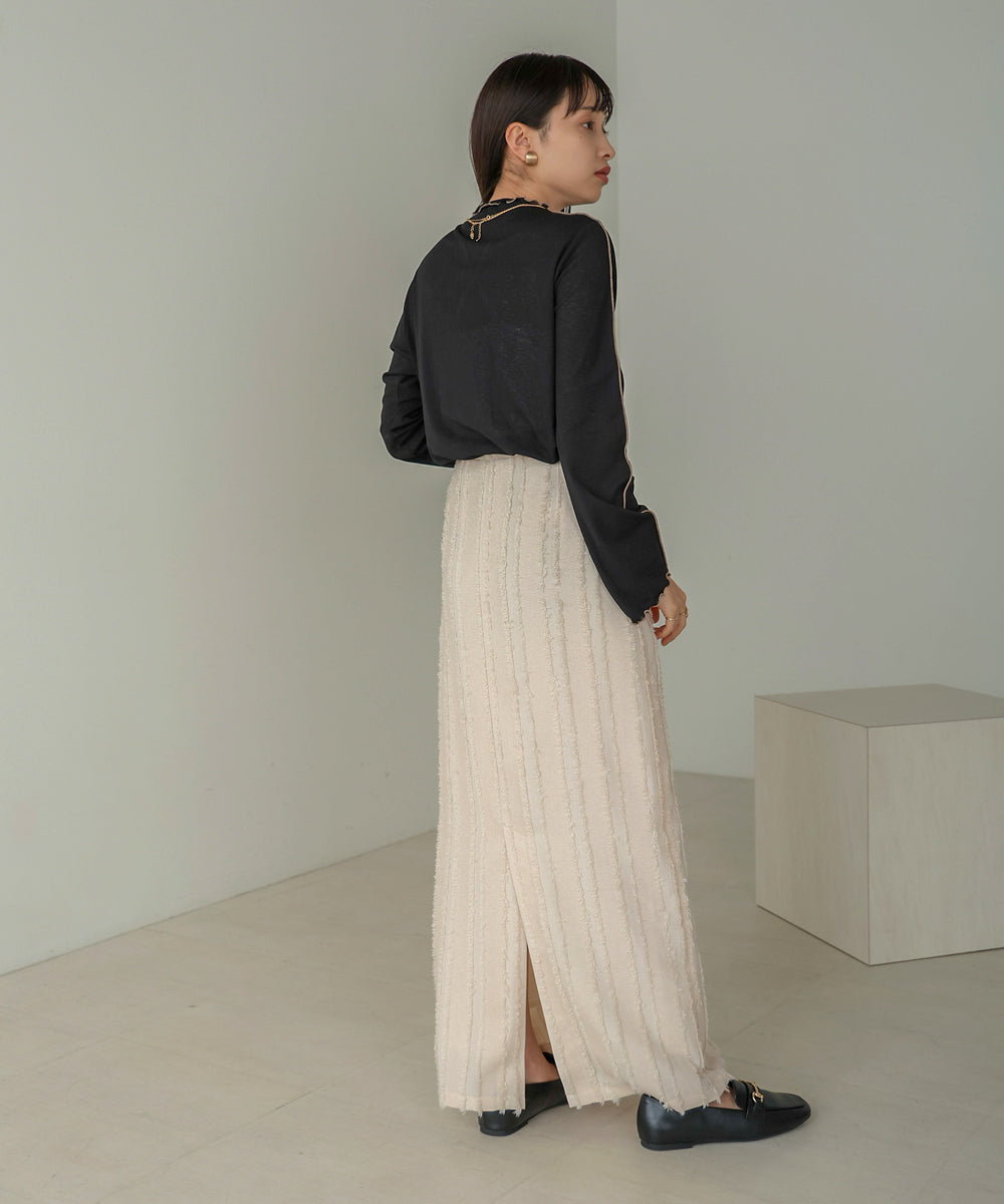 前後2WAY配色メロウカットソー