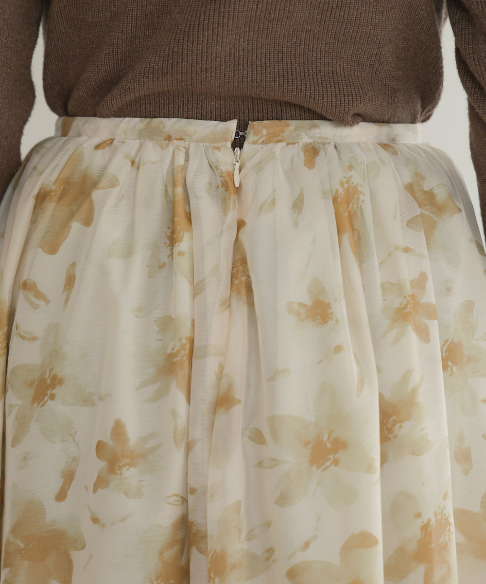 NUANCE FLOWER VOLUME SKIRT