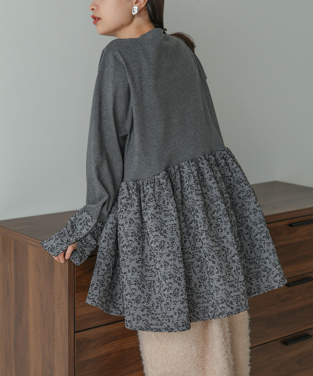 DOT BUTTON PEPLUM TOPS