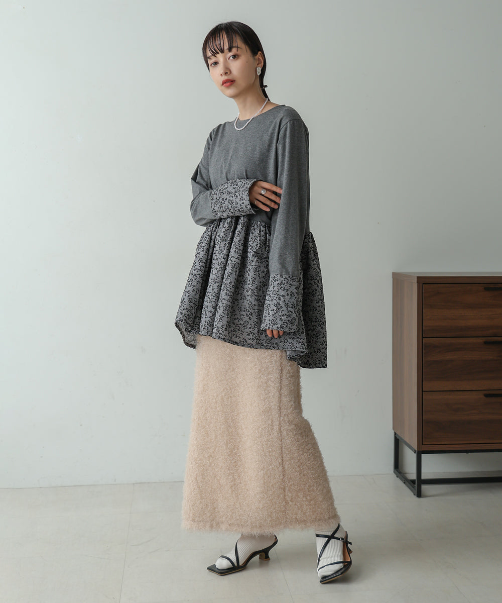 DOT BUTTON PEPLUM TOPS