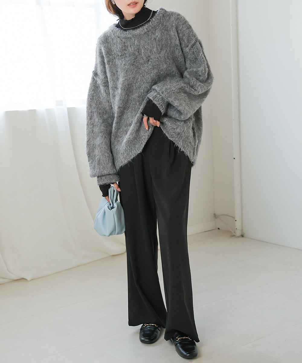 VOLUME SLEEVE MOHAYALIKE KNIT