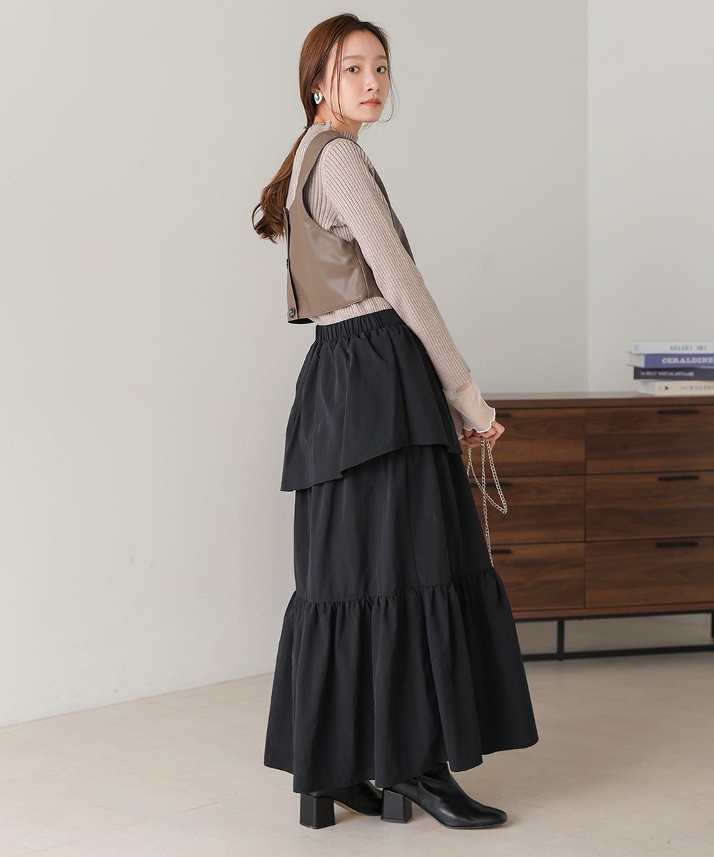 TIERED VOLUME SKIRT