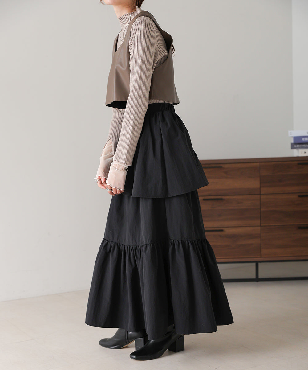 TIERED VOLUME SKIRT