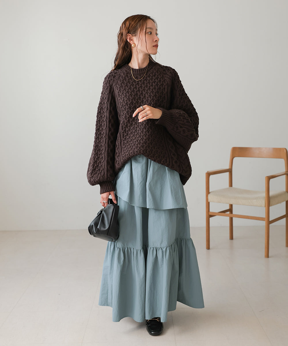 TIERED VOLUME SKIRT